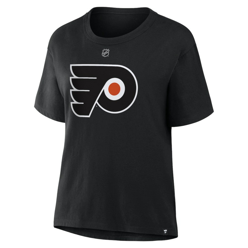 Matvei Michkov Philadelphia Flyers Fanatics Women's Authentic Stack Name & Number T-Shirt Black