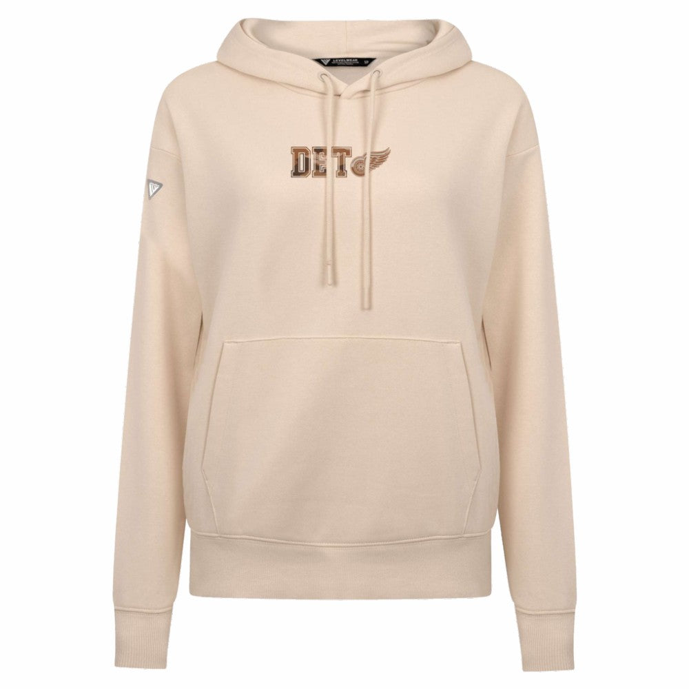 Detroit Red Wings Levelwear Women's Desert Camo Adorn Battalion Pullover Hoodie Khaki