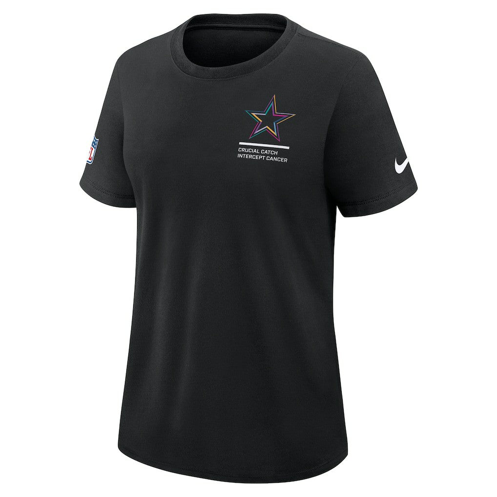 Dallas Cowboys Women's 2025 NFL Crucial Catch Tri-Blend Dri-FIT T-Shirt - Black | Nike sale