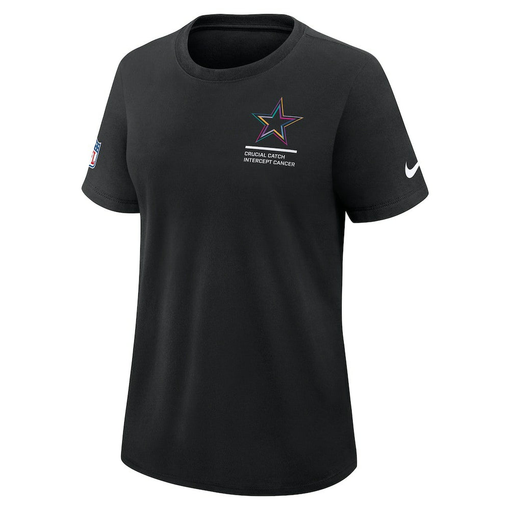 Dallas Cowboys Women's 2025 NFL Crucial Catch Tri-Blend Dri-FIT T-Shirt - Black | Nike sale