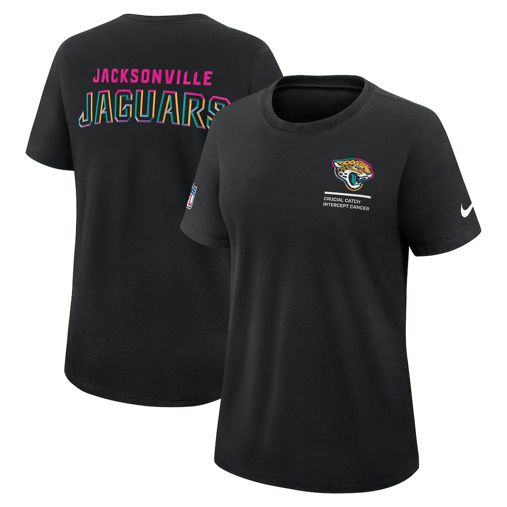 Jacksonville Jaguars Women's 2025 NFL Crucial Catch Tri-Blend Dri-FIT T-Shirt - Black | Nike sale