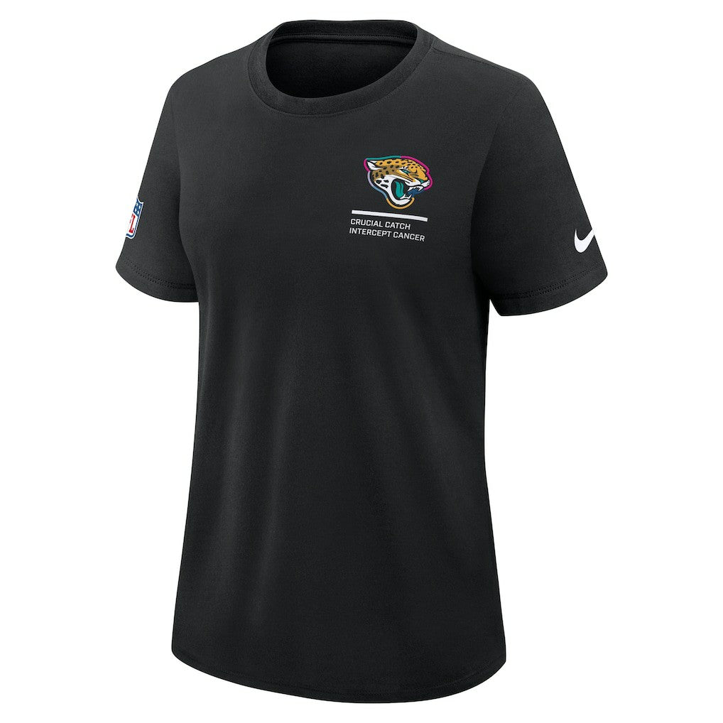 Jacksonville Jaguars Women's 2025 NFL Crucial Catch Tri-Blend Dri-FIT T-Shirt - Black | Nike sale