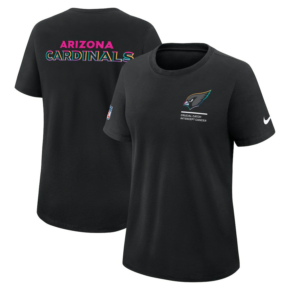 Arizona Cardinals Women's 2025 NFL Crucial Catch Tri-Blend Dri-FIT T-Shirt - Black | Nike outlet
