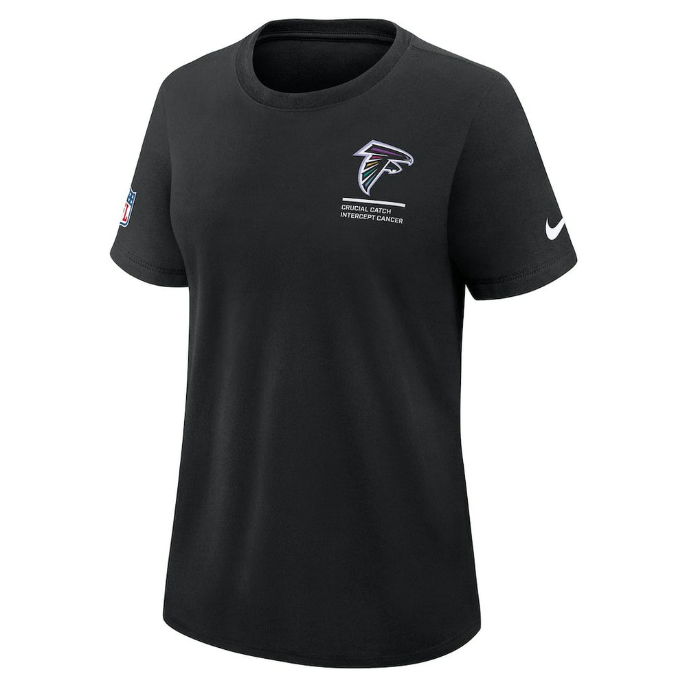 Atlanta Falcons Women's 2025 NFL Crucial Catch Tri-Blend Dri-FIT T-Shirt - Black | Nike cheap