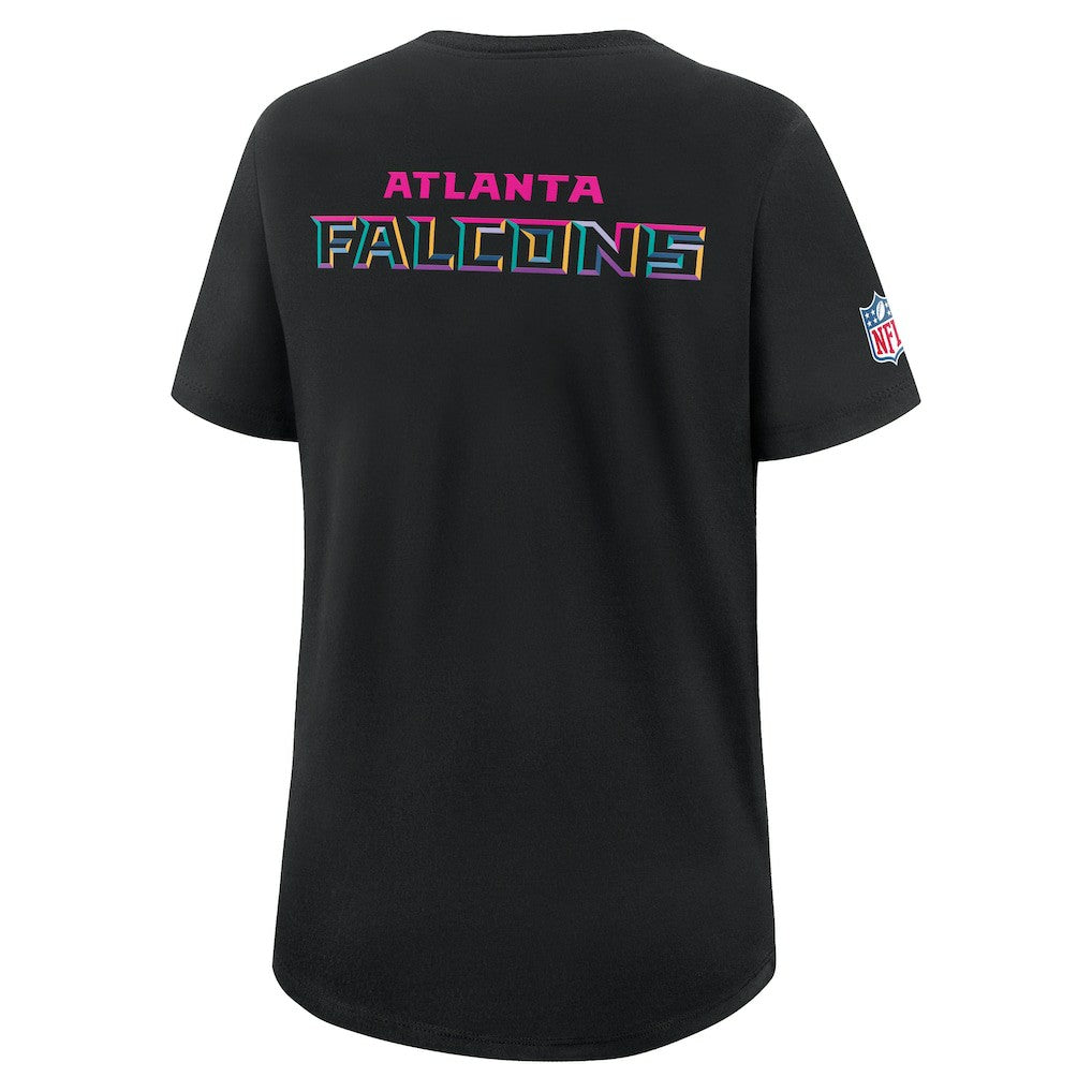 Atlanta Falcons Women's 2025 NFL Crucial Catch Tri-Blend Dri-FIT T-Shirt - Black | Nike cheap