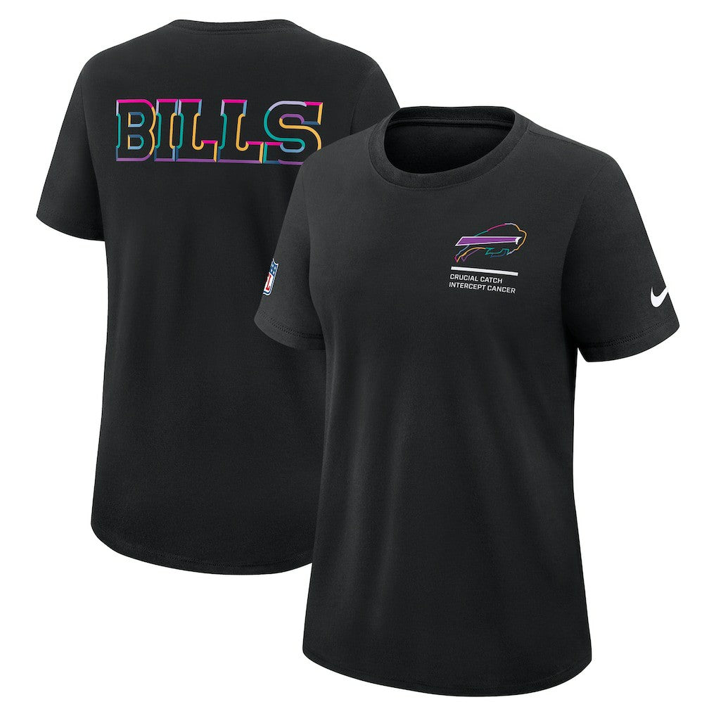 Buffalo Bills Women's 2025 NFL Crucial Catch Tri-Blend Dri-FIT T-Shirt - Black | Nike online