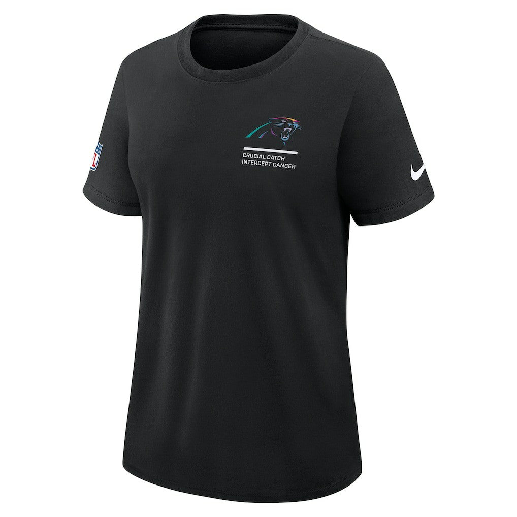 Carolina Panthers Women's 2025 NFL Crucial Catch Tri-Blend Dri-FIT T-Shirt - Black | Nike sale