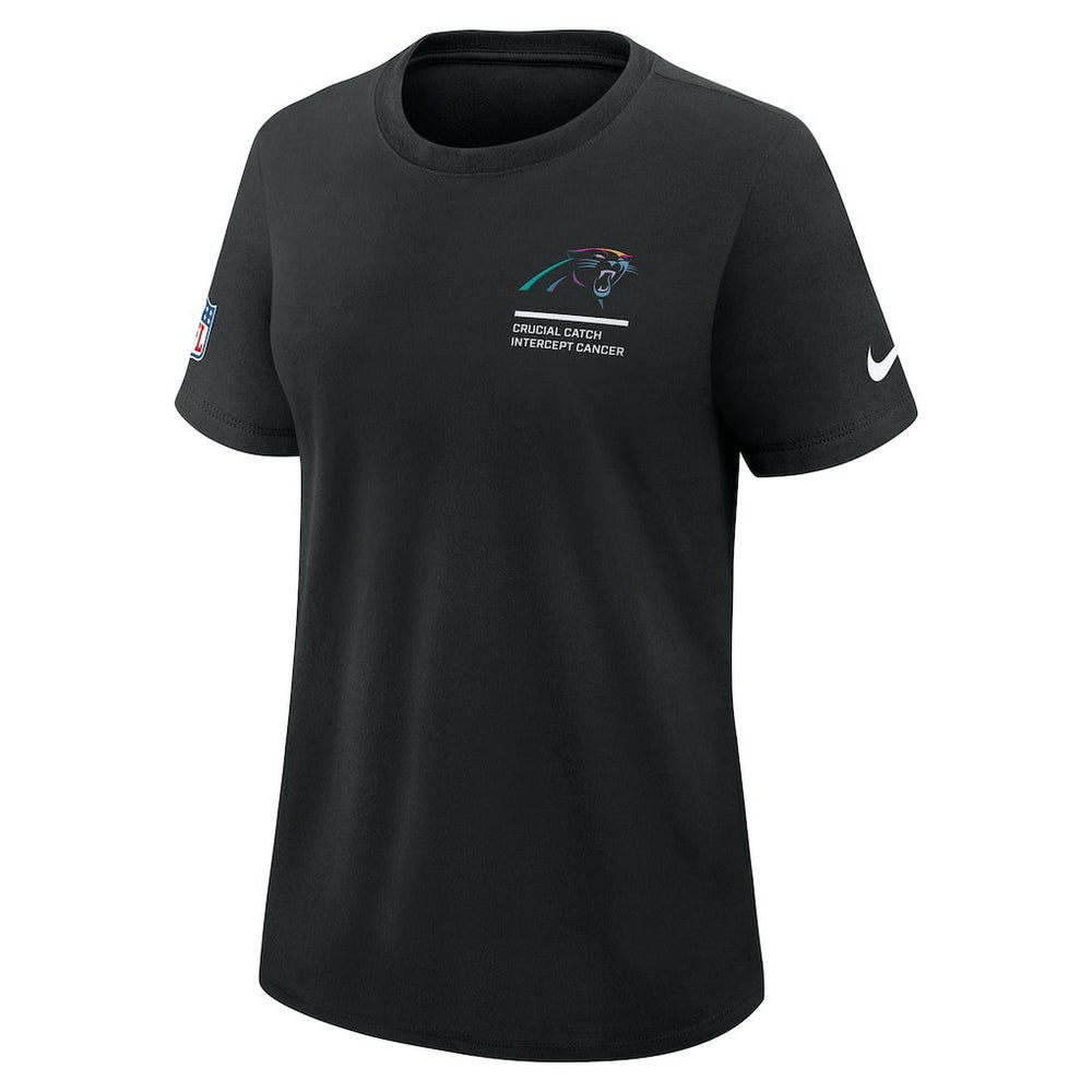 Carolina Panthers Women's 2025 NFL Crucial Catch Tri-Blend Dri-FIT T-Shirt - Black | Nike sale