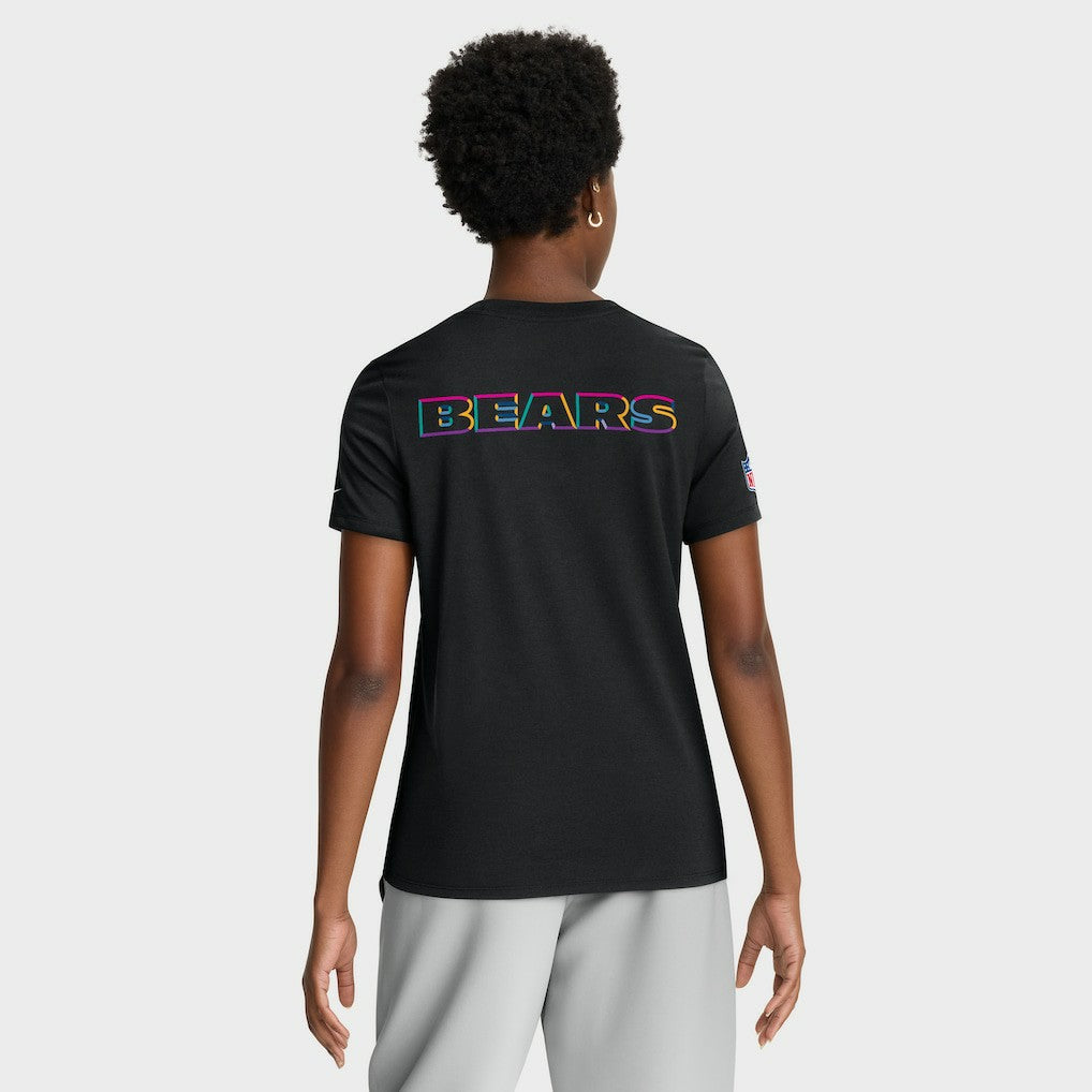 Chicago Bears Women's 2025 NFL Crucial Catch Tri-Blend Dri-FIT T-Shirt - Black | Nike online