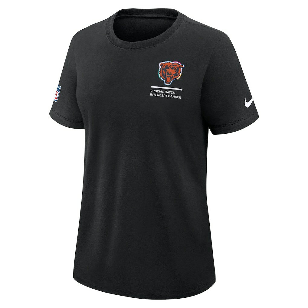 Chicago Bears Women's 2025 NFL Crucial Catch Tri-Blend Dri-FIT T-Shirt - Black | Nike online