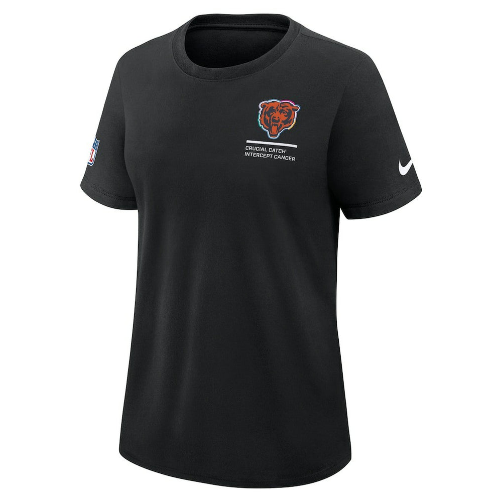 Chicago Bears Women's 2025 NFL Crucial Catch Tri-Blend Dri-FIT T-Shirt - Black | Nike online