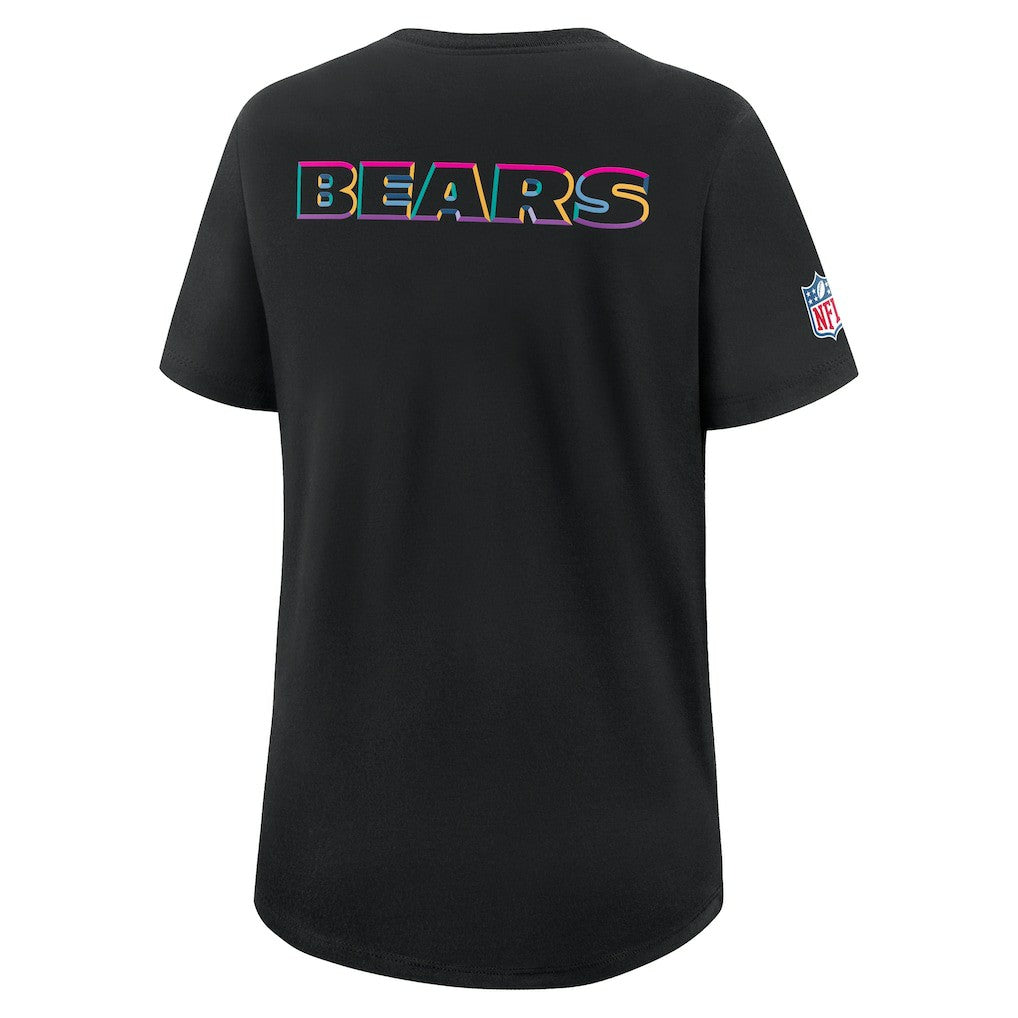 Chicago Bears Women's 2025 NFL Crucial Catch Tri-Blend Dri-FIT T-Shirt - Black | Nike online