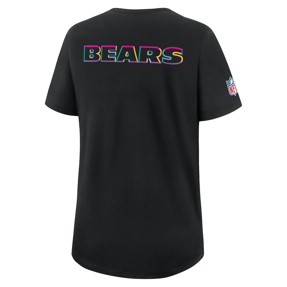 Chicago Bears Women's 2025 NFL Crucial Catch Tri-Blend Dri-FIT T-Shirt - Black | Nike online