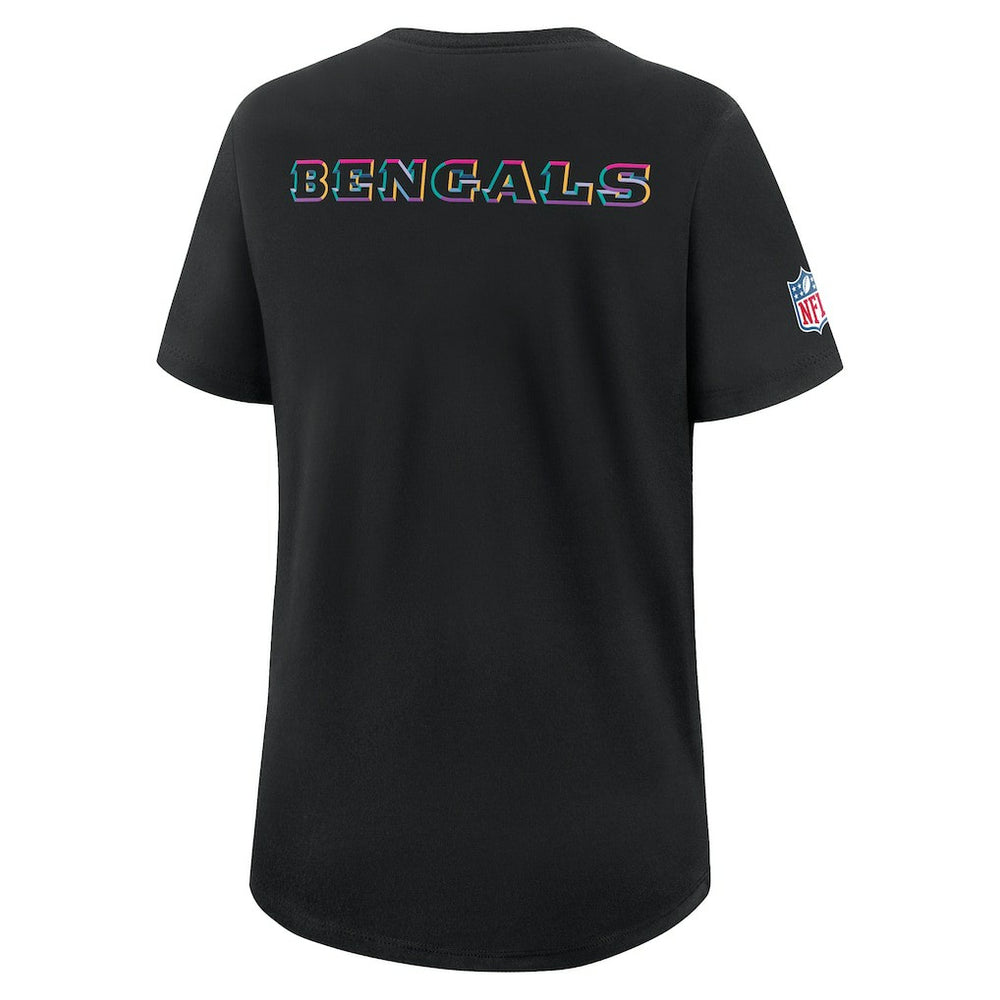 Cincinnati Bengals Women's 2025 NFL Crucial Catch Tri-Blend Dri-FIT T-Shirt - Black | Nike cheap
