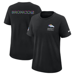 Denver Broncos Women's 2025 NFL Crucial Catch Tri-Blend Dri-FIT T-Shirt - Black | Nike sale