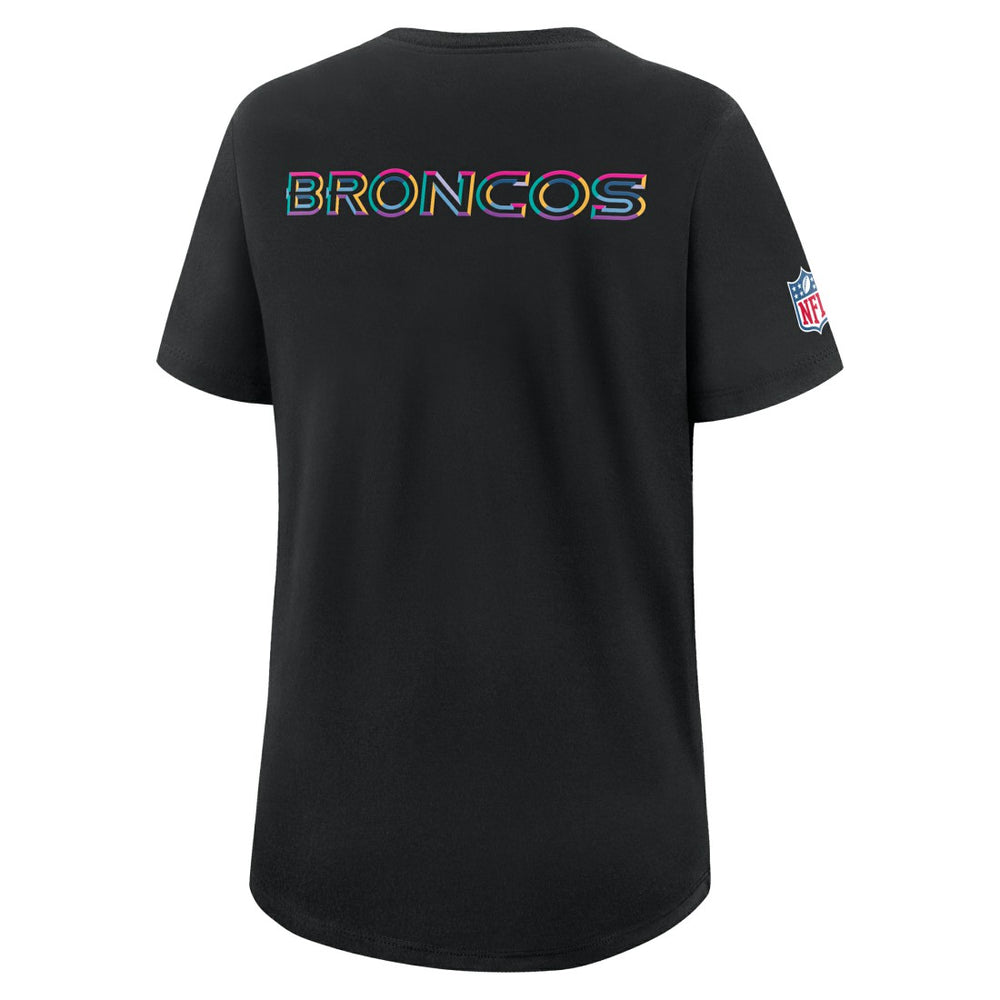 Denver Broncos Women's 2025 NFL Crucial Catch Tri-Blend Dri-FIT T-Shirt - Black | Nike sale