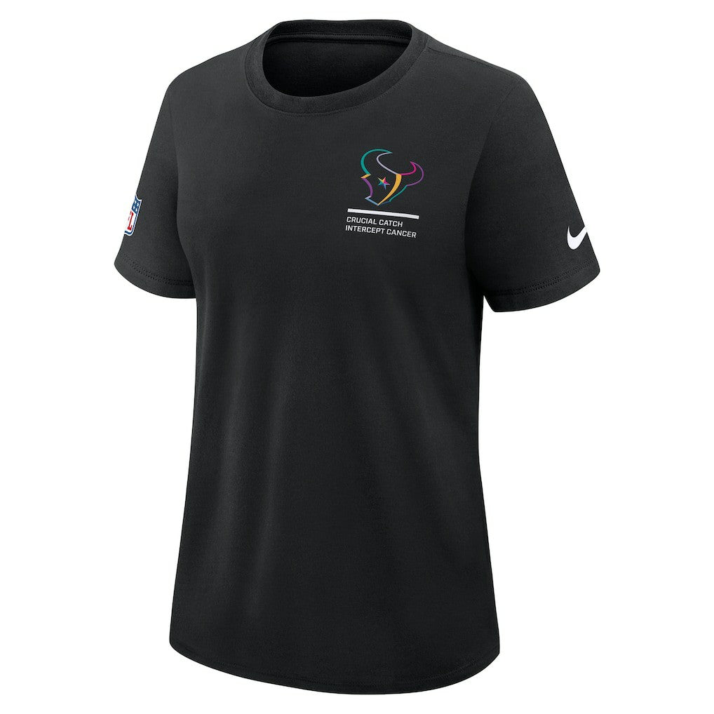 Houston Texans Women's 2025 NFL Crucial Catch Tri-Blend Dri-FIT T-Shirt - Black | Nike online