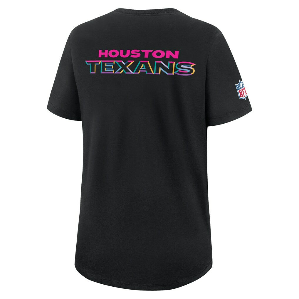 Houston Texans Women's 2025 NFL Crucial Catch Tri-Blend Dri-FIT T-Shirt - Black | Nike online
