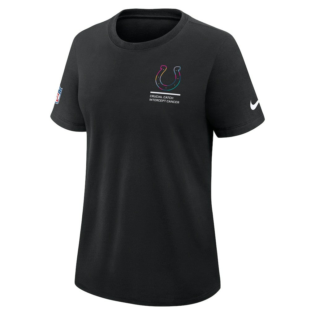 Indianapolis Colts Women's 2025 NFL Crucial Catch Tri-Blend Dri-FIT T-Shirt - Black | Nike on sale