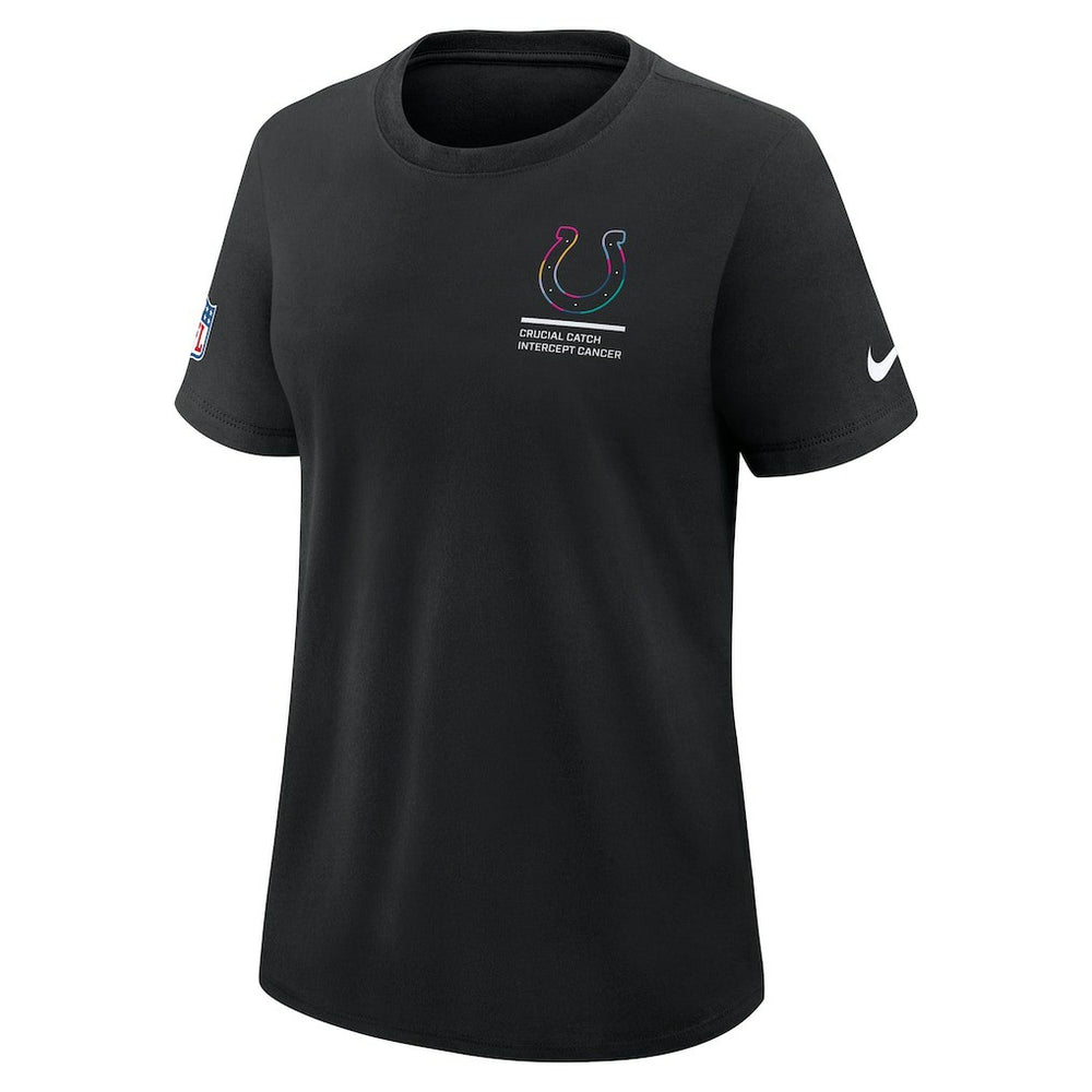 Indianapolis Colts Women's 2025 NFL Crucial Catch Tri-Blend Dri-FIT T-Shirt - Black | Nike on sale