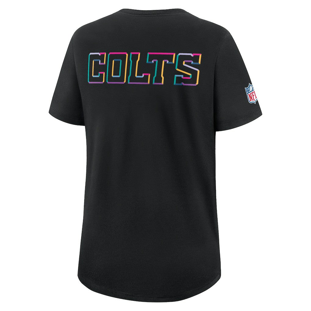 Indianapolis Colts Women's 2025 NFL Crucial Catch Tri-Blend Dri-FIT T-Shirt - Black | Nike on sale