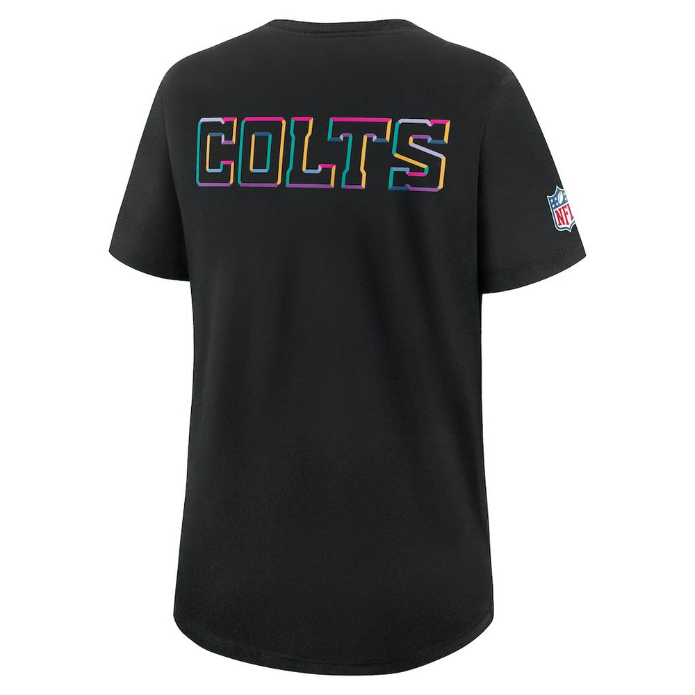 Indianapolis Colts Women's 2025 NFL Crucial Catch Tri-Blend Dri-FIT T-Shirt - Black | Nike on sale