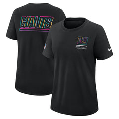 New York Giants Women's 2025 NFL Crucial Catch Tri-Blend Dri-FIT T-Shirt - Black | Nike outlet