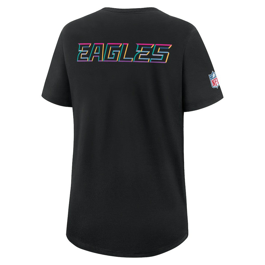 Philadelphia Eagles Women's 2025 NFL Crucial Catch Tri-Blend Dri-FIT T-Shirt - Black | Nike sale