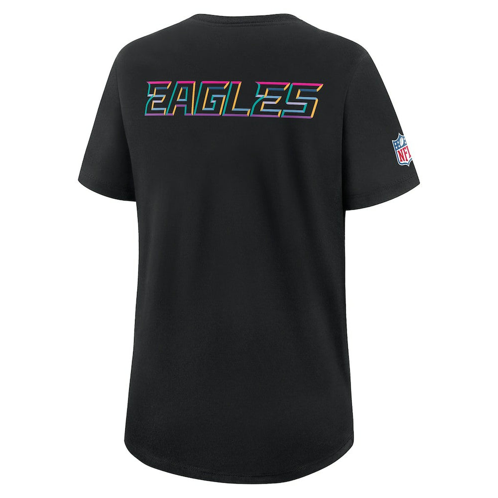 Philadelphia Eagles Women's 2025 NFL Crucial Catch Tri-Blend Dri-FIT T-Shirt - Black | Nike sale