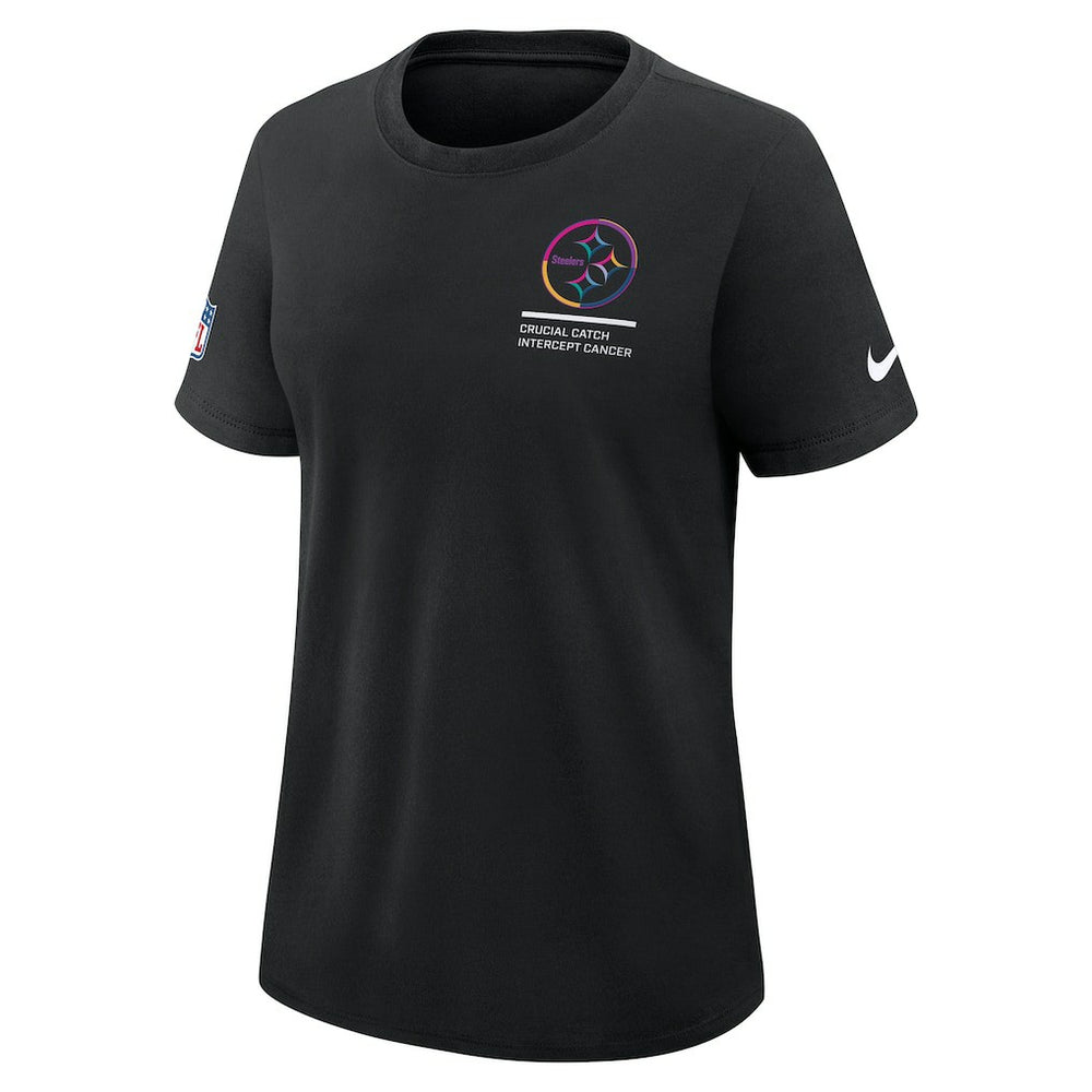 Pittsburgh Steelers Women's 2025 NFL Crucial Catch Tri-Blend Dri-FIT T-Shirt - Black | Nike online