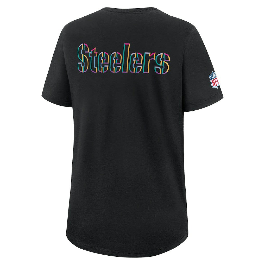 Pittsburgh Steelers Women's 2025 NFL Crucial Catch Tri-Blend Dri-FIT T-Shirt - Black | Nike online