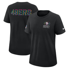 San Francisco 49ers Women's 2025 NFL Crucial Catch Tri-Blend Dri-FIT T-Shirt - Black | Nike online