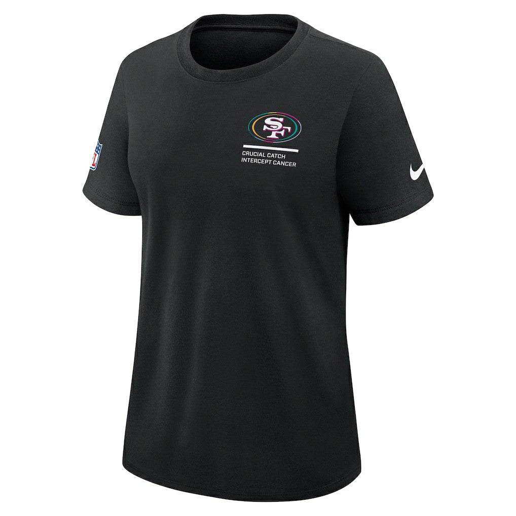 San Francisco 49ers Women's 2025 NFL Crucial Catch Tri-Blend Dri-FIT T-Shirt - Black | Nike online