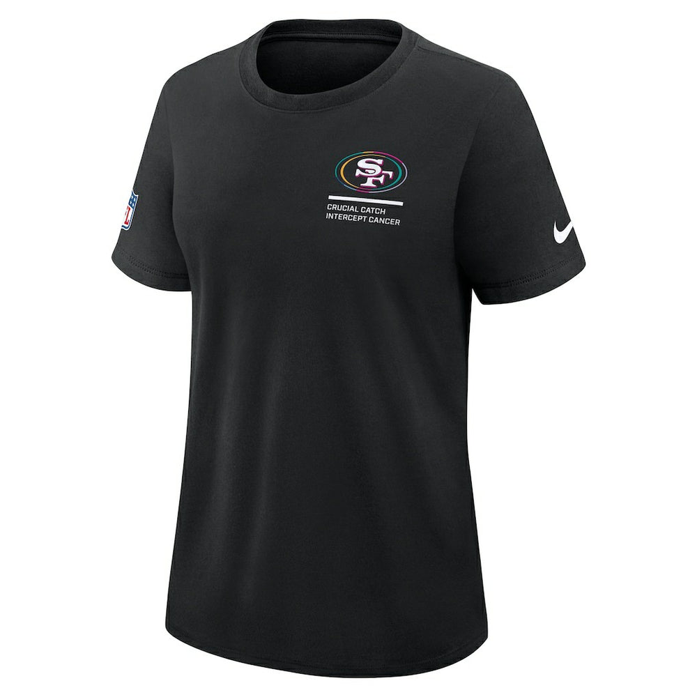 San Francisco 49ers Women's 2025 NFL Crucial Catch Tri-Blend Dri-FIT T-Shirt - Black | Nike online