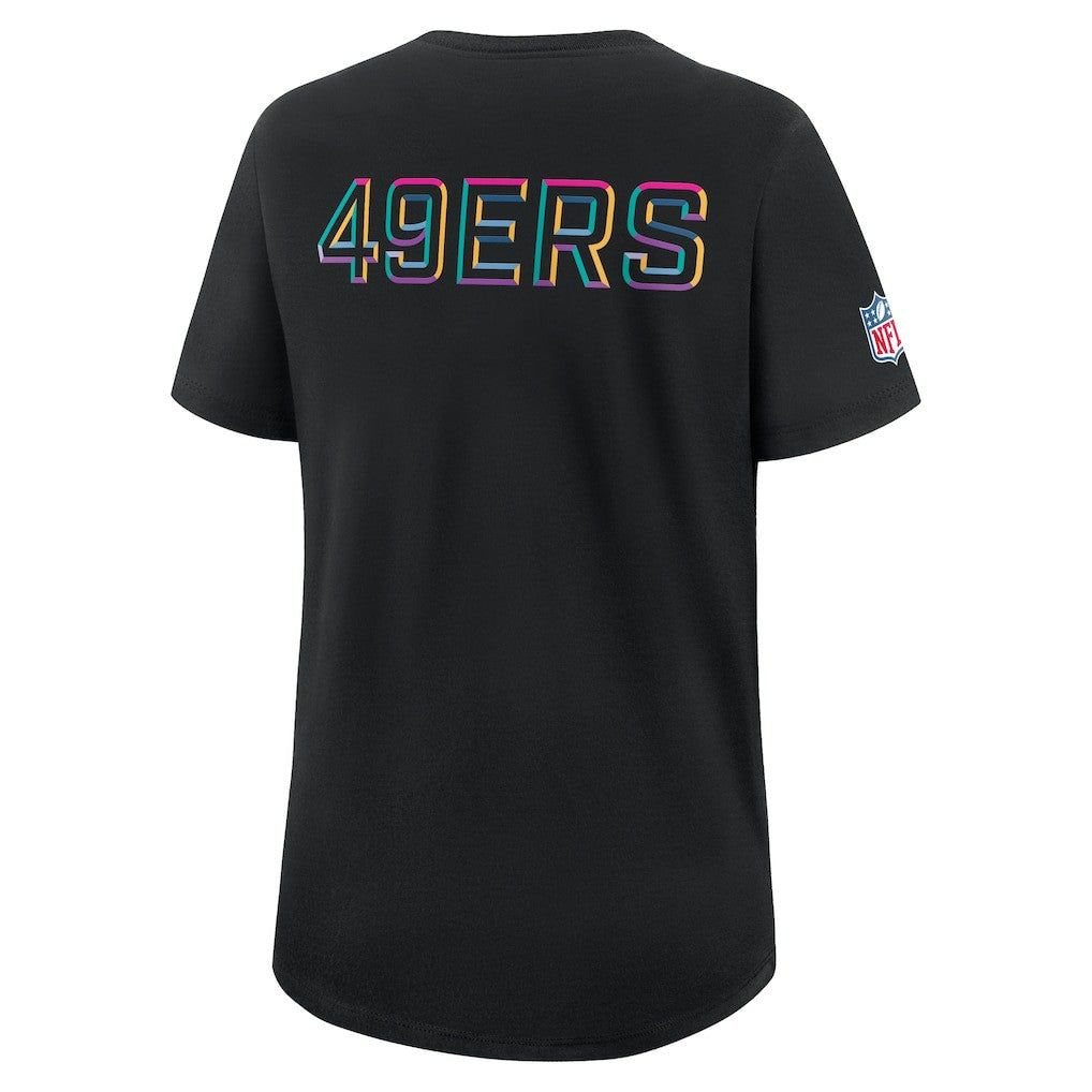 San Francisco 49ers Women's 2025 NFL Crucial Catch Tri-Blend Dri-FIT T-Shirt - Black | Nike online