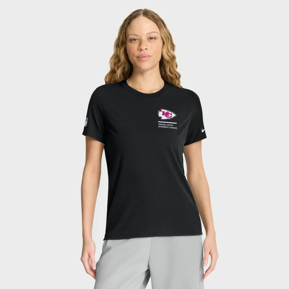Kansas City Chiefs Women's 2025 NFL Crucial Catch Tri-Blend Dri-FIT T-Shirt - Black | Nike online