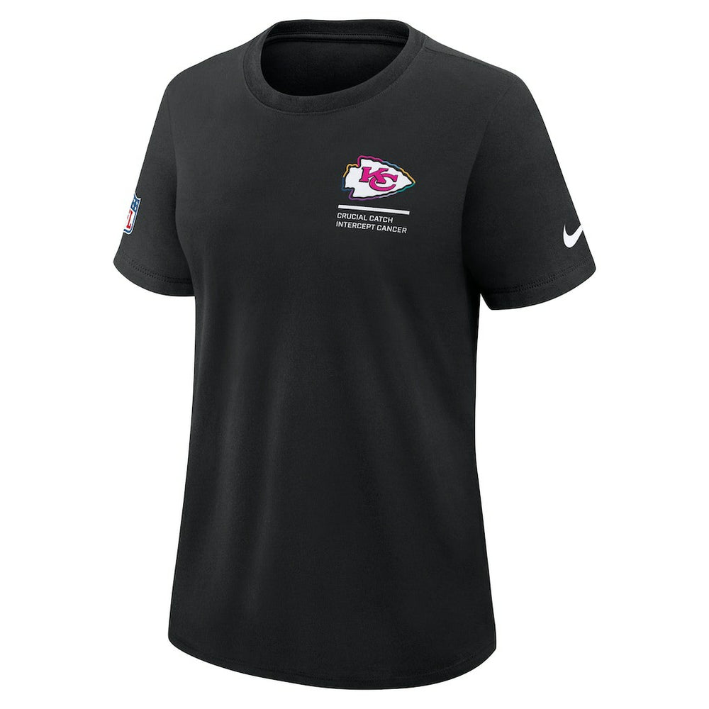 Kansas City Chiefs Women's 2025 NFL Crucial Catch Tri-Blend Dri-FIT T-Shirt - Black | Nike online