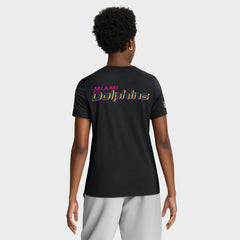 Miami Dolphins Women's 2025 NFL Crucial Catch Tri-Blend Dri-FIT T-Shirt - Black | Nike discount