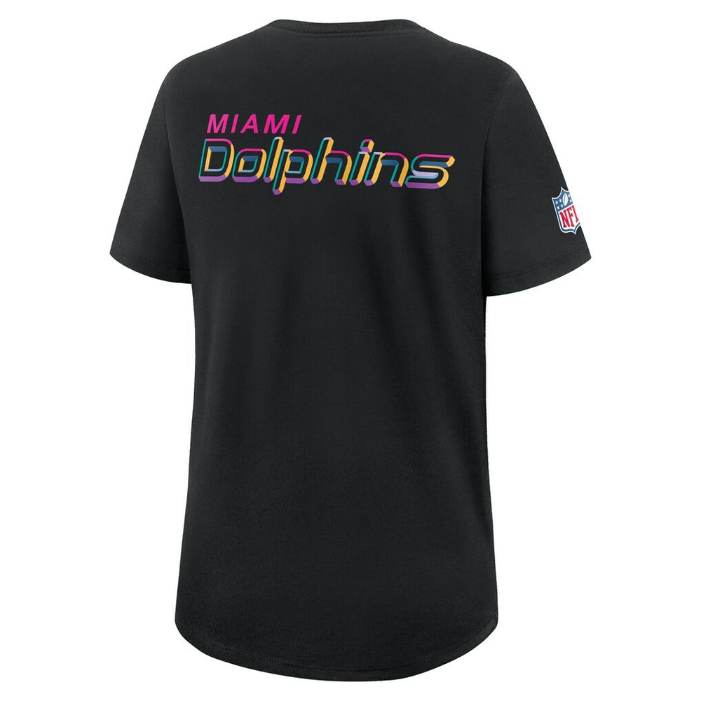 Miami Dolphins Women's 2025 NFL Crucial Catch Tri-Blend Dri-FIT T-Shirt - Black | Nike discount