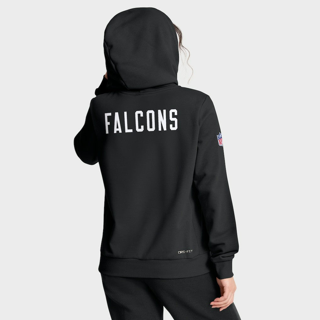 Atlanta Falcons Women's Throwback Sideline Standard Issue Dri-FIT Hoodie - Black | Nike sale