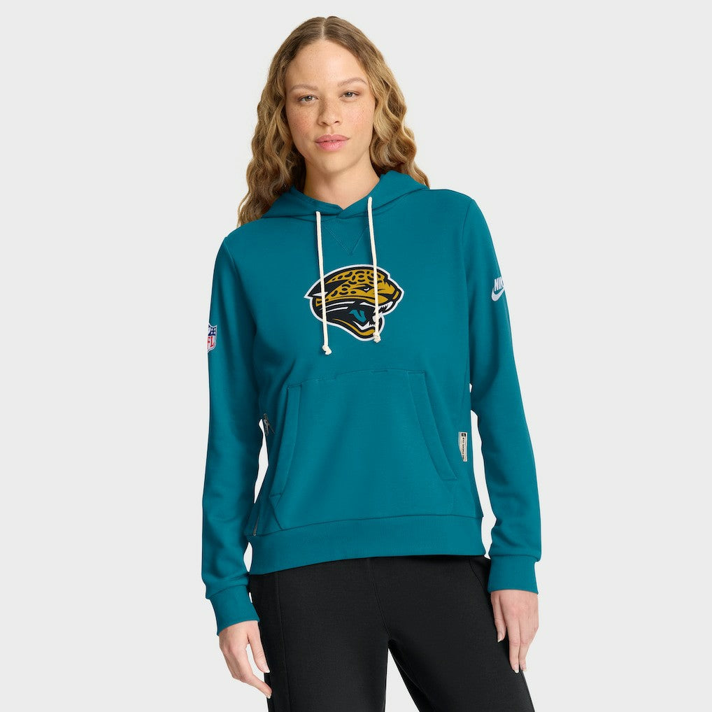 Jacksonville Jaguars Women's Throwback Sideline Standard Issue Dri-FIT Hoodie - Teal | Nike discount