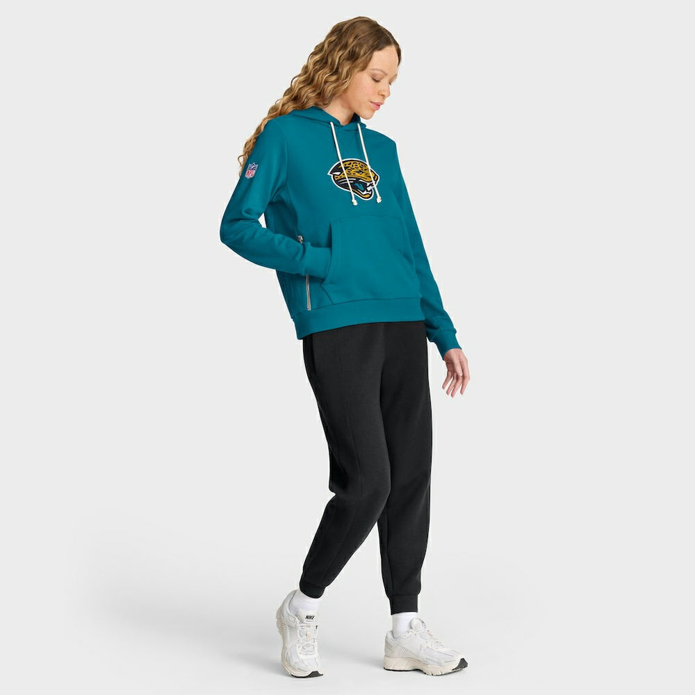 Jacksonville Jaguars Women's Throwback Sideline Standard Issue Dri-FIT Hoodie - Teal | Nike discount