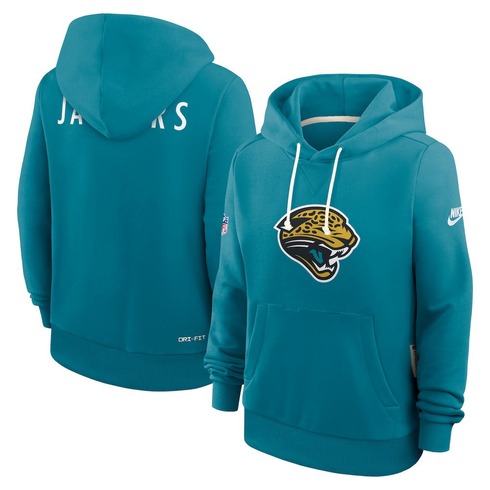 Jacksonville Jaguars Women's Throwback Sideline Standard Issue Dri-FIT Hoodie - Teal | Nike discount