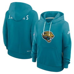 Jacksonville Jaguars Women's Throwback Sideline Standard Issue Dri-FIT Hoodie - Teal | Nike discount