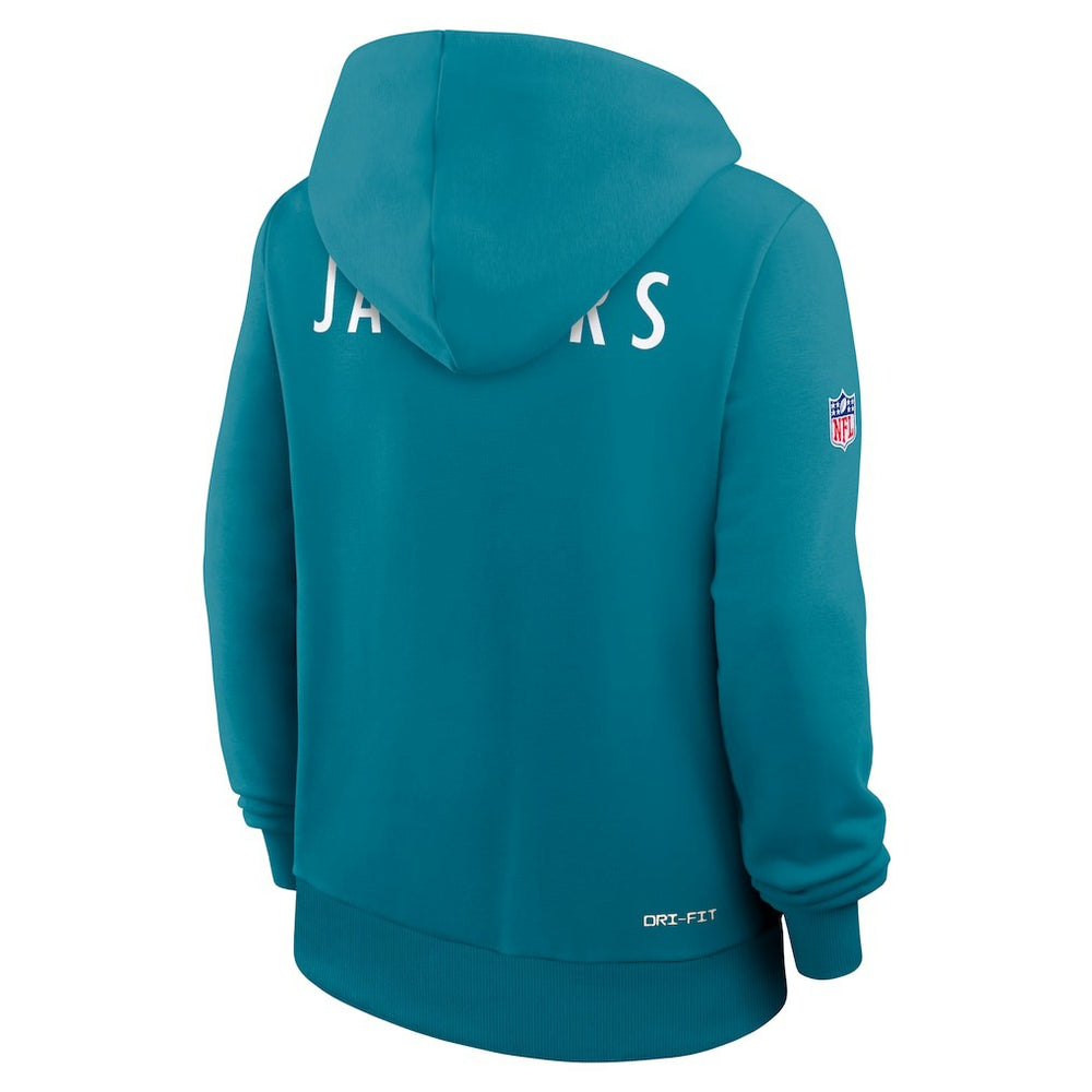 Jacksonville Jaguars Women's Throwback Sideline Standard Issue Dri-FIT Hoodie - Teal | Nike discount