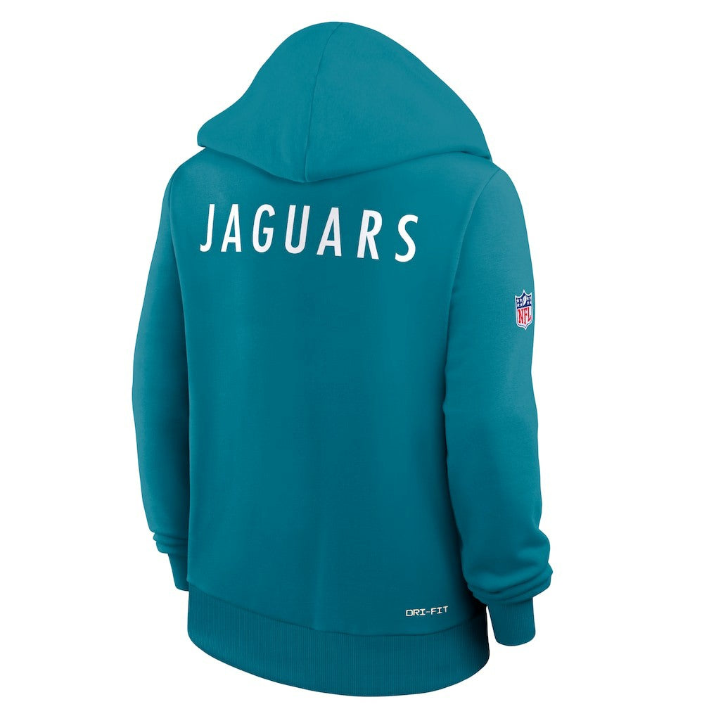 Jacksonville Jaguars Women's Throwback Sideline Standard Issue Dri-FIT Hoodie - Teal | Nike discount