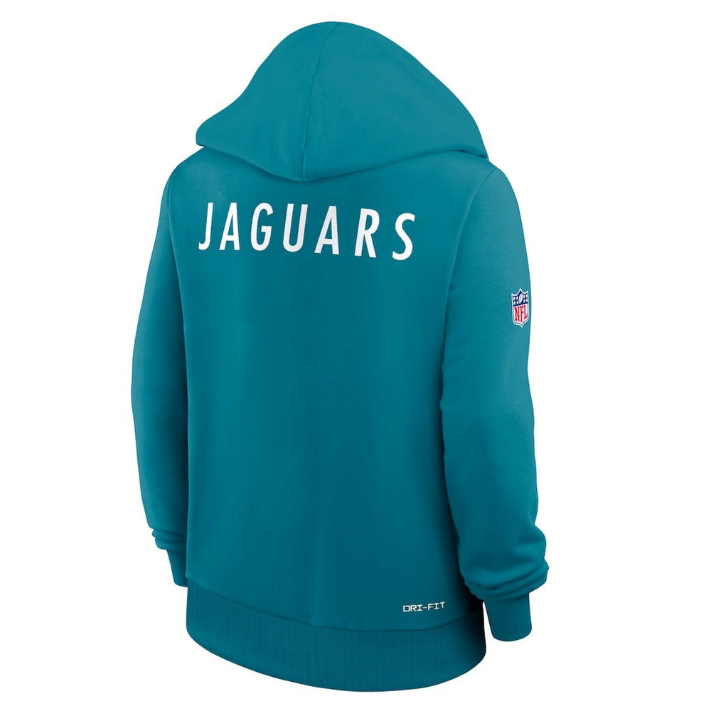 Jacksonville Jaguars Women's Throwback Sideline Standard Issue Dri-FIT Hoodie - Teal | Nike discount
