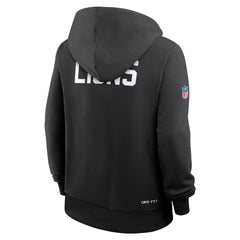 Detroit Lions Women's Throwback Sideline Standard Issue Dri-FIT Hoodie - Black | Nike sale