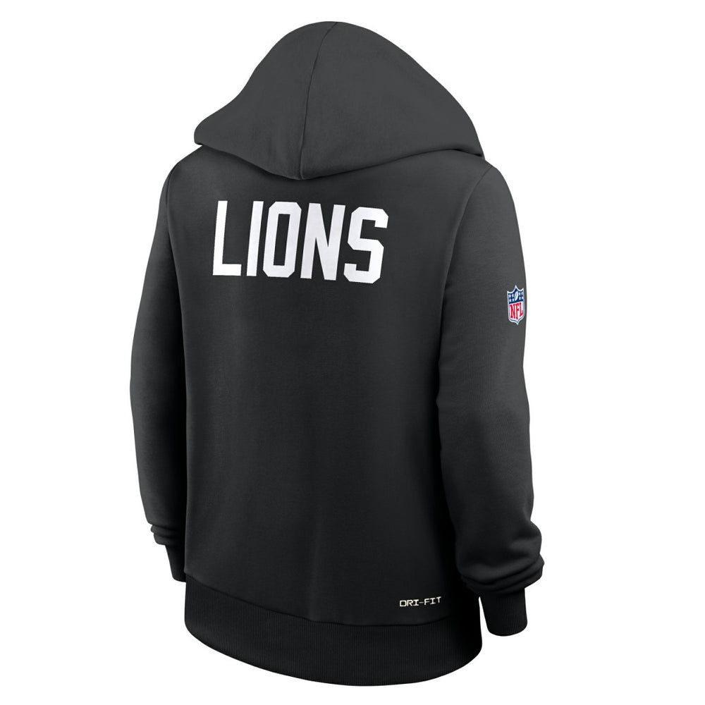 Detroit Lions Women's Throwback Sideline Standard Issue Dri-FIT Hoodie - Black | Nike sale