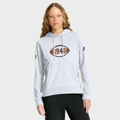 Cleveland Browns Women's Throwback Sideline Standard Issue Dri-FIT Hoodie - White | Nike for sale